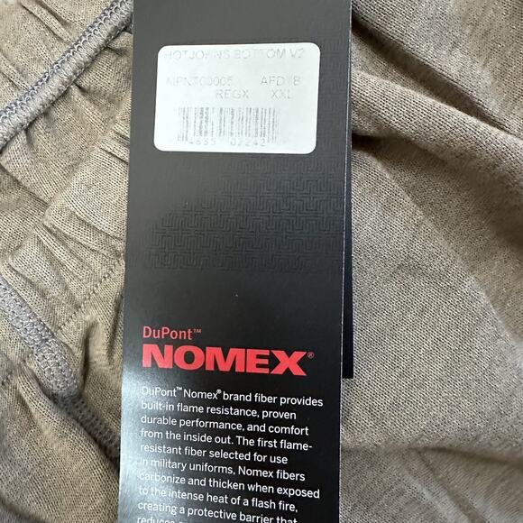 NWT Massif Hot Johns Bottom Mens 2XL Flame Resistant FR Base Layer NOMEX - Picture 6 of 8